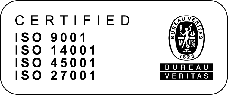 certificado bureau veritas zima desarrollos iso 9001, iso 14001, iso 27001, 45001